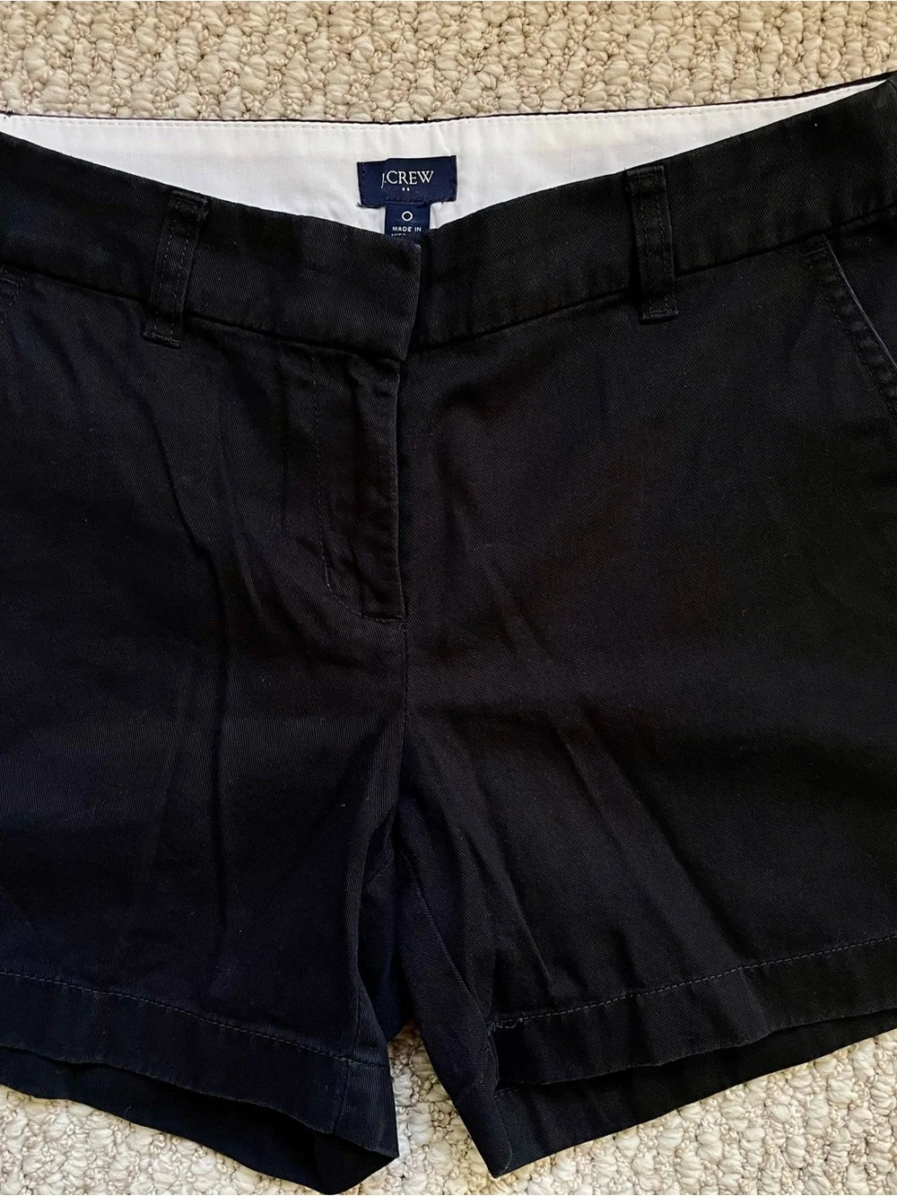 J. Crew Black Women's Chino Shorts